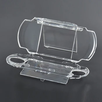  Прозрачный корпус для PSP 2000 3000 Прозрачный жесткий чехол для переноски Защелкивающийся хрустальный протектор Чехол Формы для Sony Playstation New