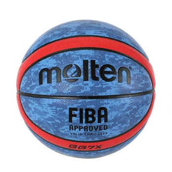 Расплавленный баскетбольный мяч GG7X Официальный размер 7/6/5 PU Кожа для тренировок на открытом воздухе в помещении Мужчины Женщины Подросток Baloncesto