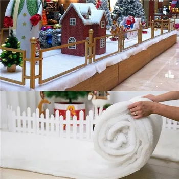 Рождественское хлопковое мягкое белое одеяло Искусственный рождественский декор для вечеринок Хлопок Поддельная рождественская елка Украшение сцены Реквизит 2024 Новый