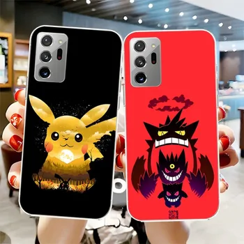 Симпатичный чехол для телефона Pokémon Pokemon прозрачный для Samsung S20 S22 S30 S10E S10 20Fe Note 20 10 Pro Plus A12 A42 A71 A91 Крышка