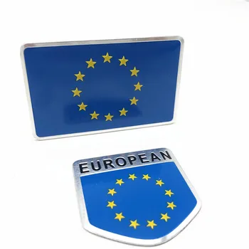 Стайлинг автомобиля Европейский Союз Наклейка флага ЕС Эмблема Значок для Renault BMW VW Audi Citroen Skoda Opel Honda Kia Ford Benz