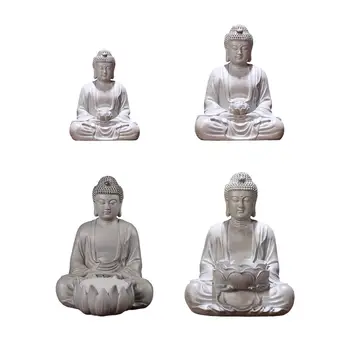 Статуя Будды Скульптура Орнамент Тонкая работа Смола Украшение стола Универсальное украшение столешницы на новоселье