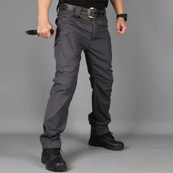 Тактические брюки Мужская военная форма Брюки На открытом воздухе Скалолазание Охота Треккинговые штаны Армейские боевые рабочие брюки-карго