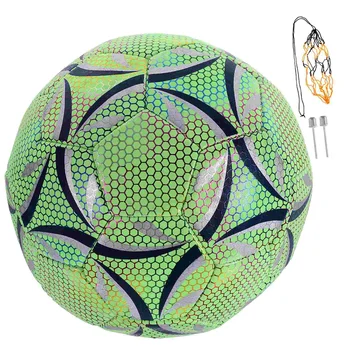 Футбольный флуоресцентный мяч из полиуретана Светящийся футбольный мяч Cool светящийся в темноте футбольный тренировочный мяч Креативный подарок Подарок для детей