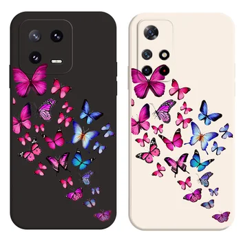 чехол для Xiaomi Redmi NOTE 5A Y1 Y2 S2 K60 6PRO Чехол для телефона Мягкий силикон Красочная бабочка Funda Phone Coque
