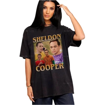 Шелдон Купер Винтажная женская футболка с графикой из фильмов 90-х годов